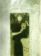 Gustav Klimt tragedin oil painting